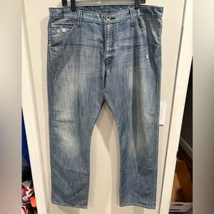 vintage Y2K silver tab levi’s boot cut size 38 x 32 actual distressed faded